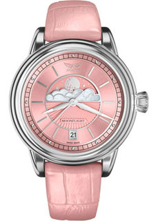 Швейцарские наручные женские часы Aviator V.1.33.0.257.4. Коллекция Douglas MoonFlight