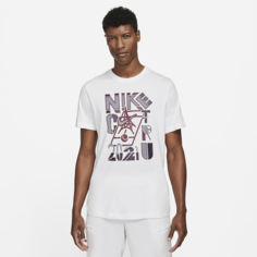 Мужская теннисная футболка NikeCourt - Белый