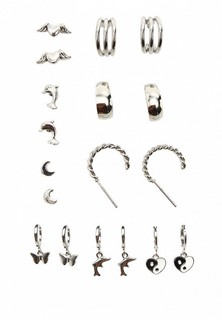 Серьги 9 пар Stradivarius 