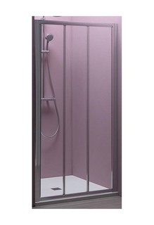 Душевая дверь Kolpa- San Luna TV3D/S 90х185 см, прозрачное стекло, профиль хром