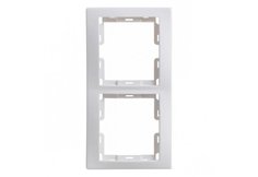 Рамка 2местн. верт. КВАРТА РВ-2-ККм (кремовый) IEK