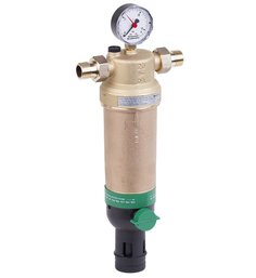 Фильтр 1.1/2&quot; с обратной промывкой 25бар, t-70*C для горячей воды, латунь Honeywell