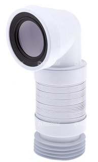 Гофрированная раздвижная труба McAlpine WC-F11R (L330-500мм) под углом 90градусов