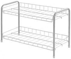 Этажерка для обуви NIKA 2 полки, серая (ЭТ3/С)