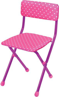 Стул детский NIKA "Горошек на розовом", складной (СТУ3/8)
