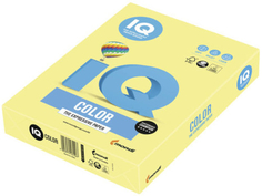 Цветная бумага для офиса IQ-COLOR А4, 160 г/м, 250 листов, тренд, лимонно-желтая (110825)