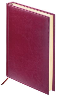 Ежедневник Brauberg Imperial, А6, 160 листов, бордовый (123466)