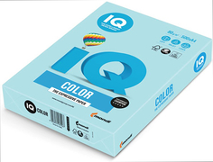Цветная бумага для офиса IQ-COLOR А4, 80 г/м, 500 листов, пастель, голубая (110671)