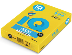Цветная бумага для офиса IQ-COLOR А4, 80 г/м, 500 листов, ярко-желтая (110666)