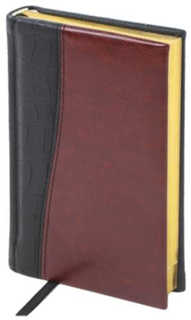 Ежедневник Brauberg Cayman, А6, 160 листов, черный/коричневый (125102)
