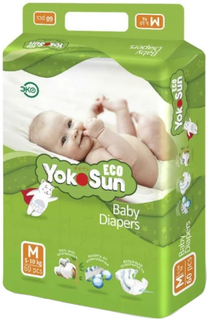 Подгузники YOKOSUN Eco М 5-10 кг, 60 шт