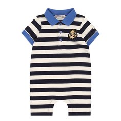 Хлопковый песочник в полоску Moncler Enfant