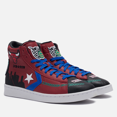 Мужские кеды Converse x Chinatown Market x NBA Pro Leather High, цвет красный