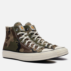 Кеды Converse x Carhartt WIP Chuck 70 High, цвет камуфляжный