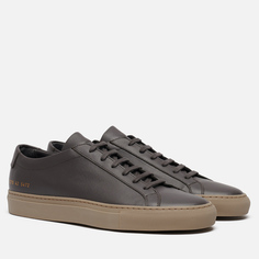 Мужские кеды Common Projects Achilles Contrast Saffiano Sole, цвет серый