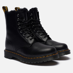 Женские ботинки Dr. Martens 1460 Serena 8 Eye Faux Fur, цвет чёрный, размер 37 EU