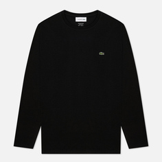 Мужской лонгслив Lacoste Crew Neck Pima Cotton, цвет чёрный
