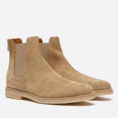 Мужские ботинки Common Projects Chelsea Suede, цвет бежевый, размер 45 EU