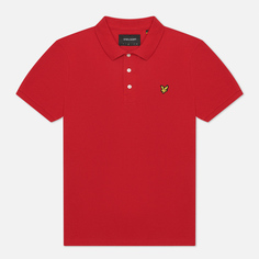Мужское поло Lyle &amp; Scott Plain Pique Jersey Regular Fit, цвет красный