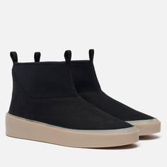 Мужские ботинки Fear of God Polar Wolf Nubuck/Neoprene, цвет чёрный