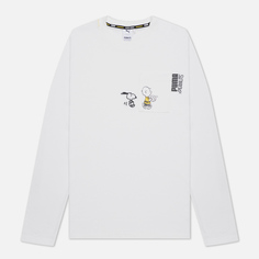 Мужской лонгслив Puma x Peanuts LS Archive Logo, цвет белый