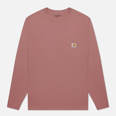 Мужской лонгслив Carhartt WIP L/S Pocket, цвет розовый