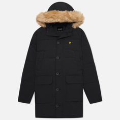 Мужская куртка парка Lyle &amp; Scott Long Puffer With Heavyweight Lining, цвет чёрный