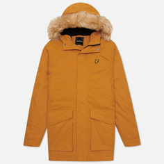 Мужская куртка парка Lyle &amp; Scott Winter Weight Microfleece Lined, цвет жёлтый
