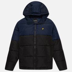 Мужской пуховик Lyle &amp; Scott Colourblock Puffer, цвет синий