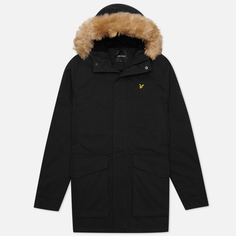 Мужская куртка парка Lyle &amp; Scott Winter Weight Microfleece Lined, цвет чёрныйS