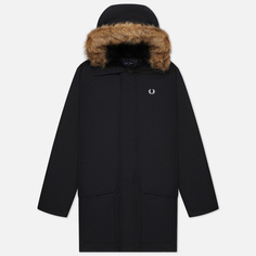 Мужская куртка парка Fred Perry Padded, цвет чёрный