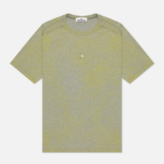 Мужская футболка Stone Island Dust Colour Treatment, цвет жёлтый