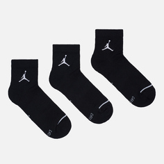 Комплект носков Jordan Jumpman Everyday Max Ankle 3-Pack, цвет чёрный