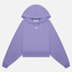 Женская толстовка MSGM Micrologo Hoodie, цвет фиолетовыйS