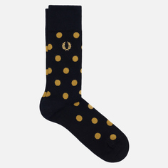 Носки Fred Perry Polka Dot, цвет чёрный, размер 43-46 EU