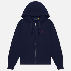 Женская толстовка Polo Ralph Lauren Full-Zip Fleece Hoodie, цвет синий