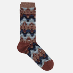 Носки Anonymous Ism Wigwam Jacquard Crew, цвет коричневый