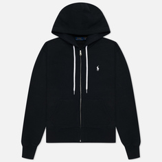 Женская толстовка Polo Ralph Lauren Full-Zip Fleece Hoodie, цвет чёрный