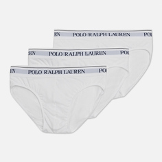 Комплект мужских трусов Polo Ralph Lauren Low Rise 3-Pack, цвет белый