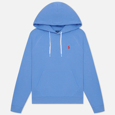 Женская толстовка Polo Ralph Lauren Polo Pony Mini Logo Hoodie Featherweight Fleece, цвет голубой