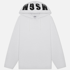 Женская толстовка MSGM Maxilogo Hoodie, цвет белый