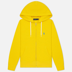 Женская толстовка Polo Ralph Lauren Featherweight Fleece Zip Hoodie, цвет жёлтыйS
