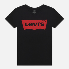 Женская футболка Levis The Perfect Large Batwing, цвет чёрный