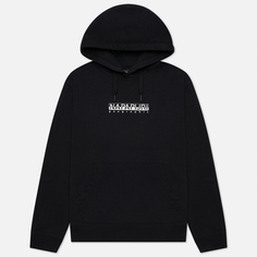 Мужская толстовка Napapijri Box Hoodie, цвет чёрный