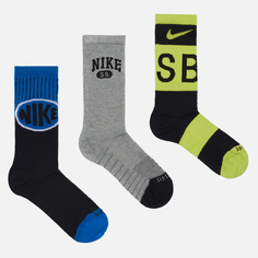 Комплект носков Nike SB 3-Pack Everyday Lightweight Max Crew, цвет комбинированный