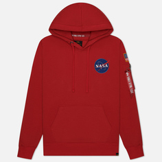 Мужская толстовка Alpha Industries NASA Space Shuttle Hoody, цвет красный