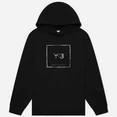 Мужская толстовка Y-3 Square Label Graphic Hoodie, цвет чёрный