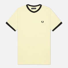 Мужская футболка Fred Perry Ringer, цвет жёлтый