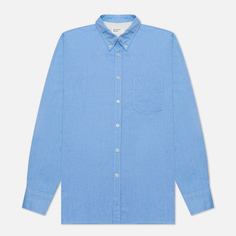 Мужская рубашка Universal Works Everyday Organic Oxford, цвет голубой