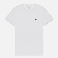 Мужская футболка Lacoste Crew Neck Pima Cotton, цвет белый, размер M